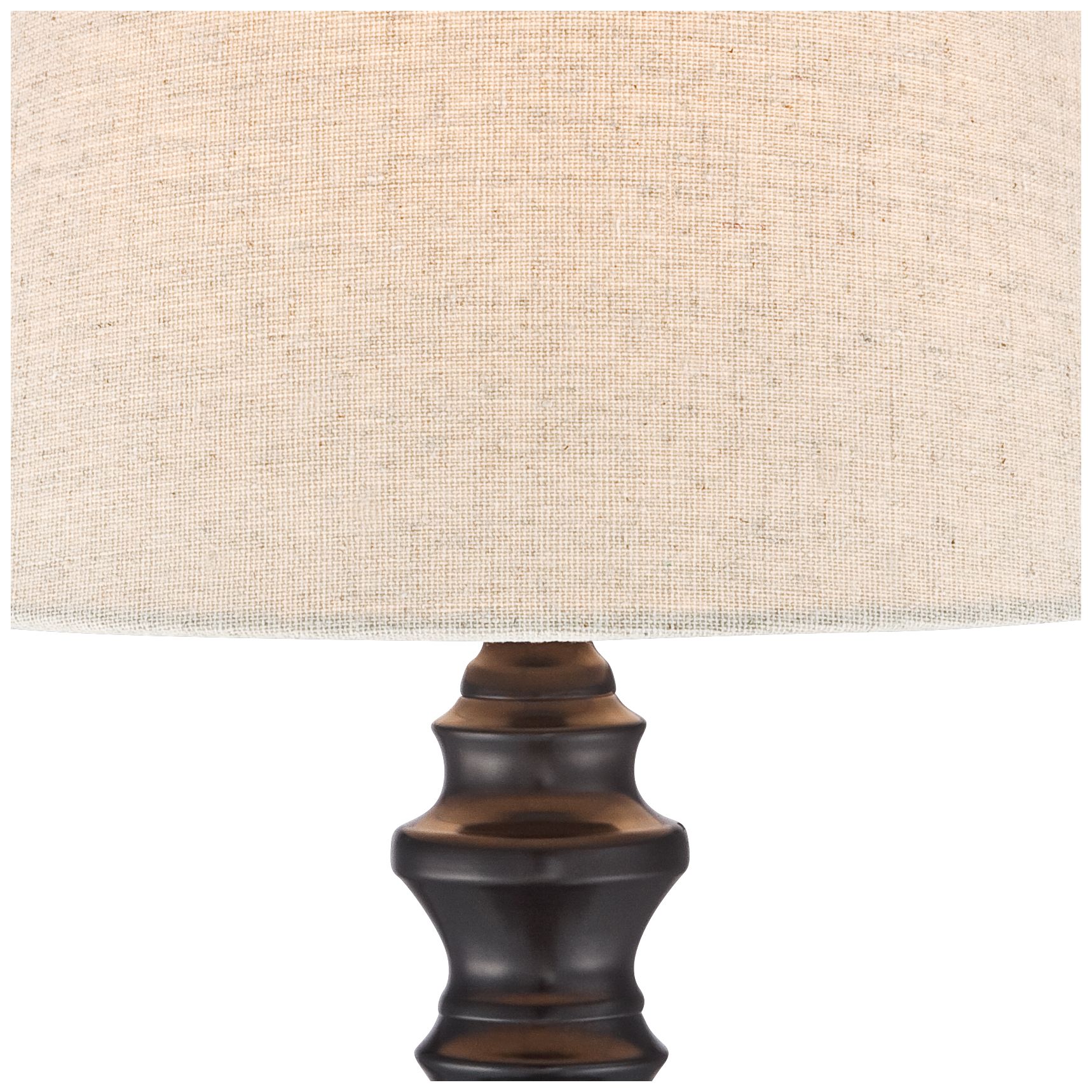 Image 3 Regency Hill Dark Bronze Ted 18 1/2" High Touch On-Off Table Lamp more views
