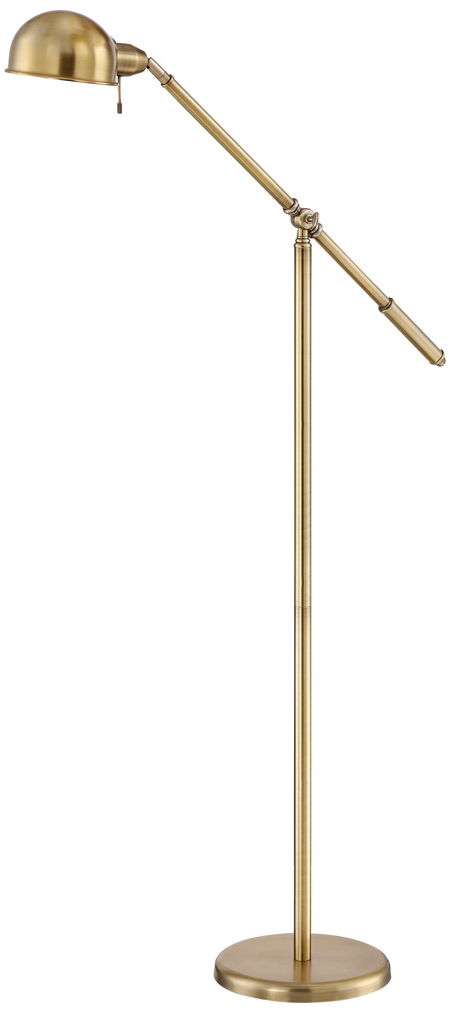 Image 6 Regency Hill Dawson Adjustable Height Brass Pharmacy Floor Lamps Set of 2 more views