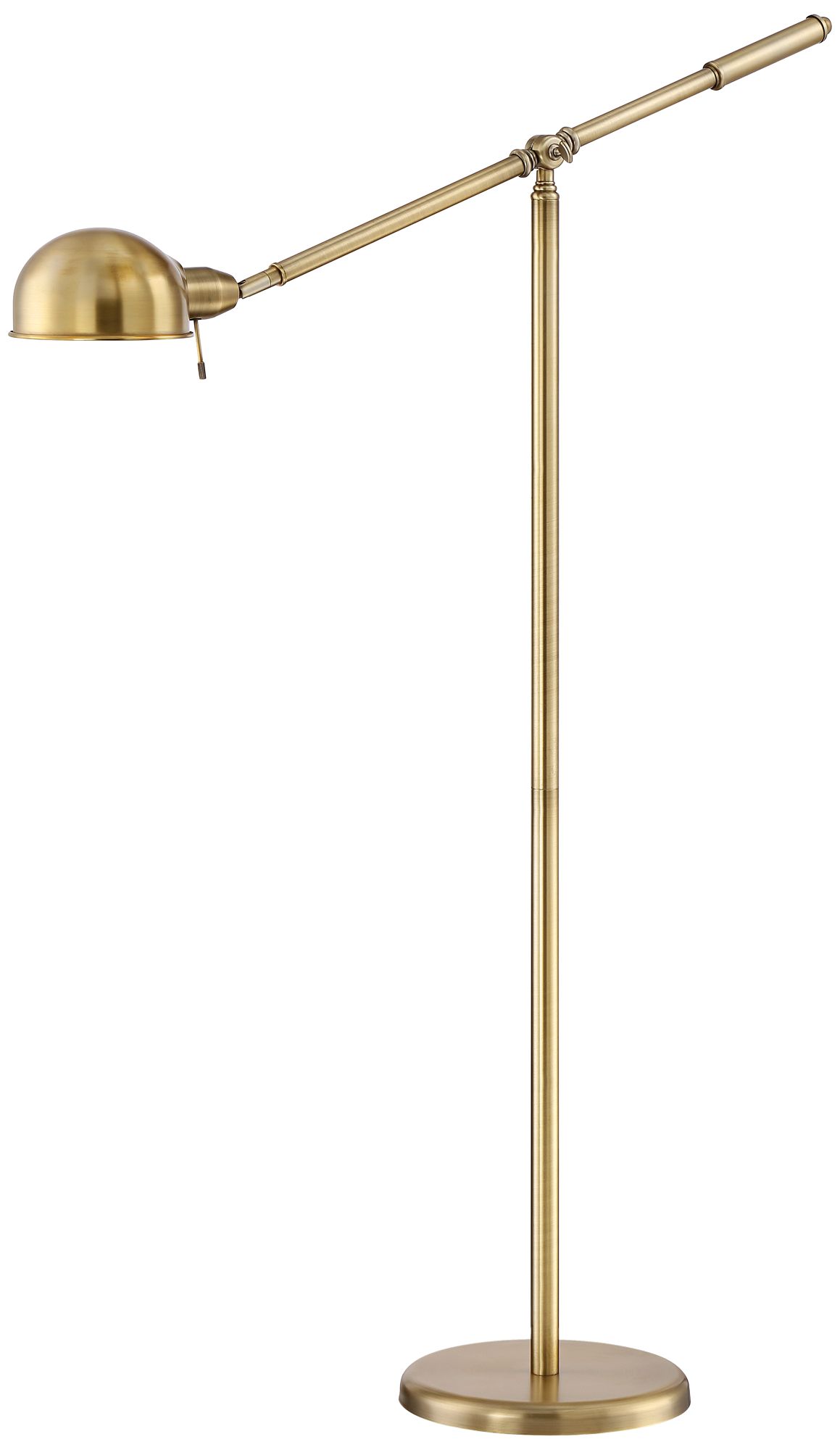 Image 7 Regency Hill Dawson Adjustable Height Brass Pharmacy Floor Lamps Set of 2 more views