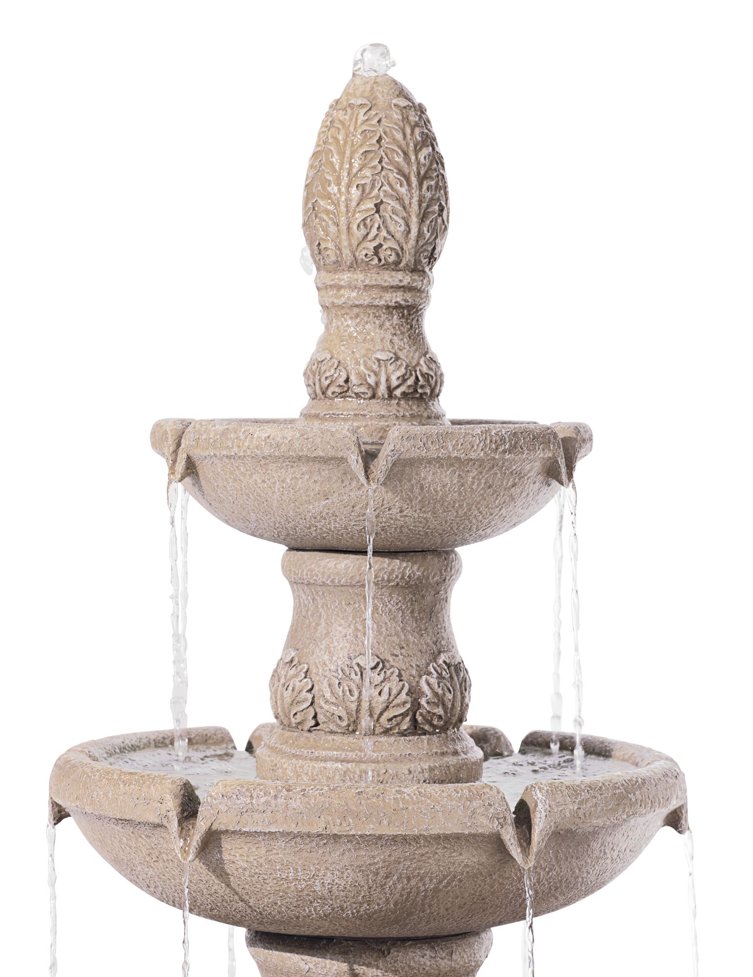 Image 5 Regency Hill Domanico 57" High 3-Tier Sandstone Finish Fountain more views