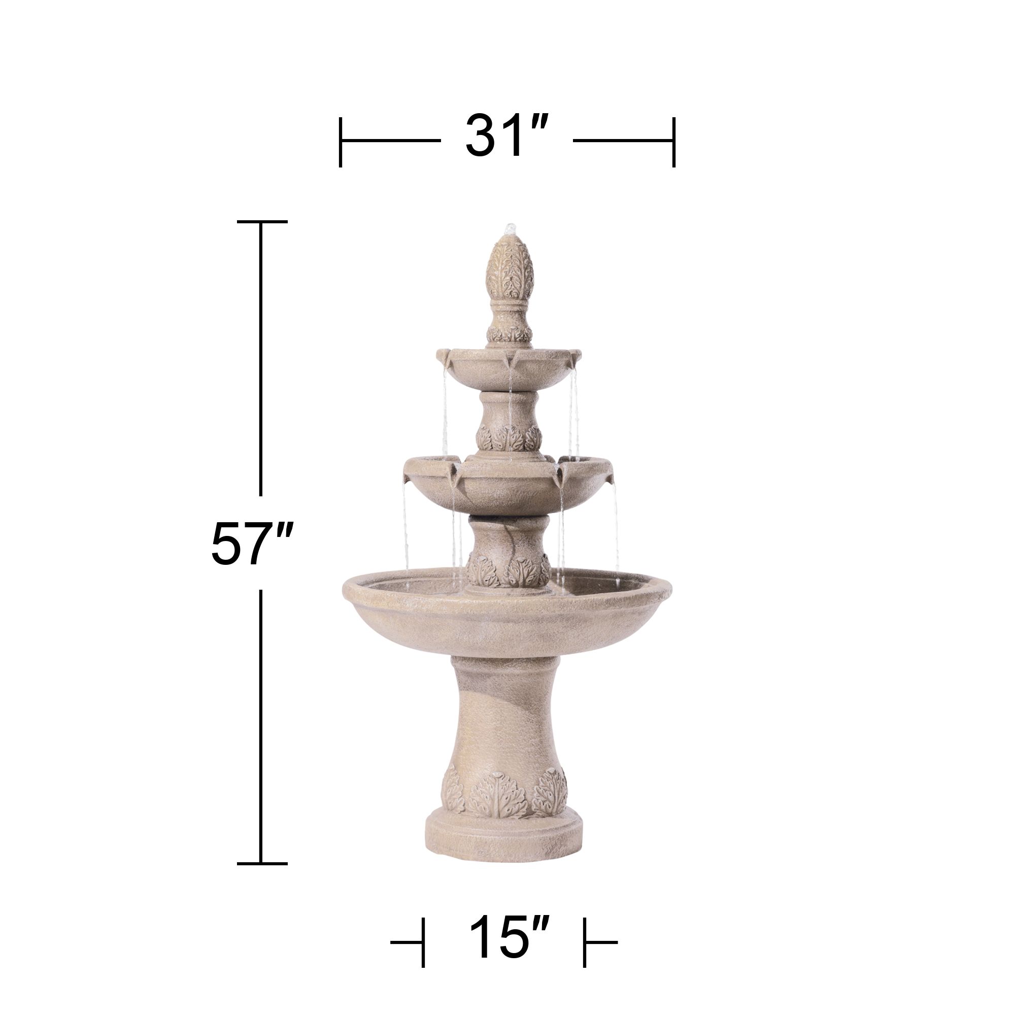 Domanico Three Tier Floor Fountain