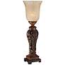 Regency Hill Double Bronze Leaf 24" High Traditional Console Lamp in scene