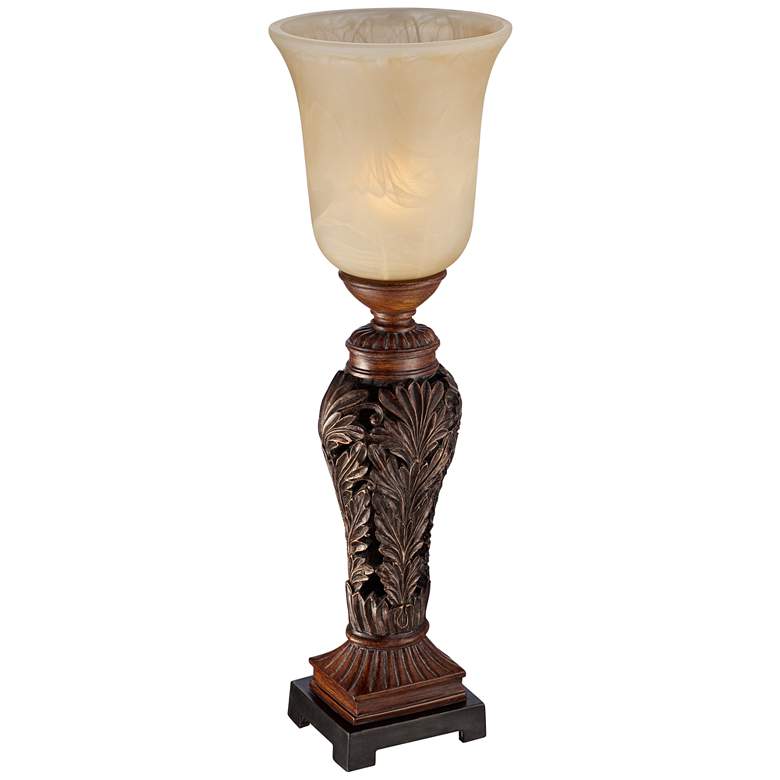 Image 6 Regency Hill Double Bronze Leaf 24" High Traditional Console Lamp more views