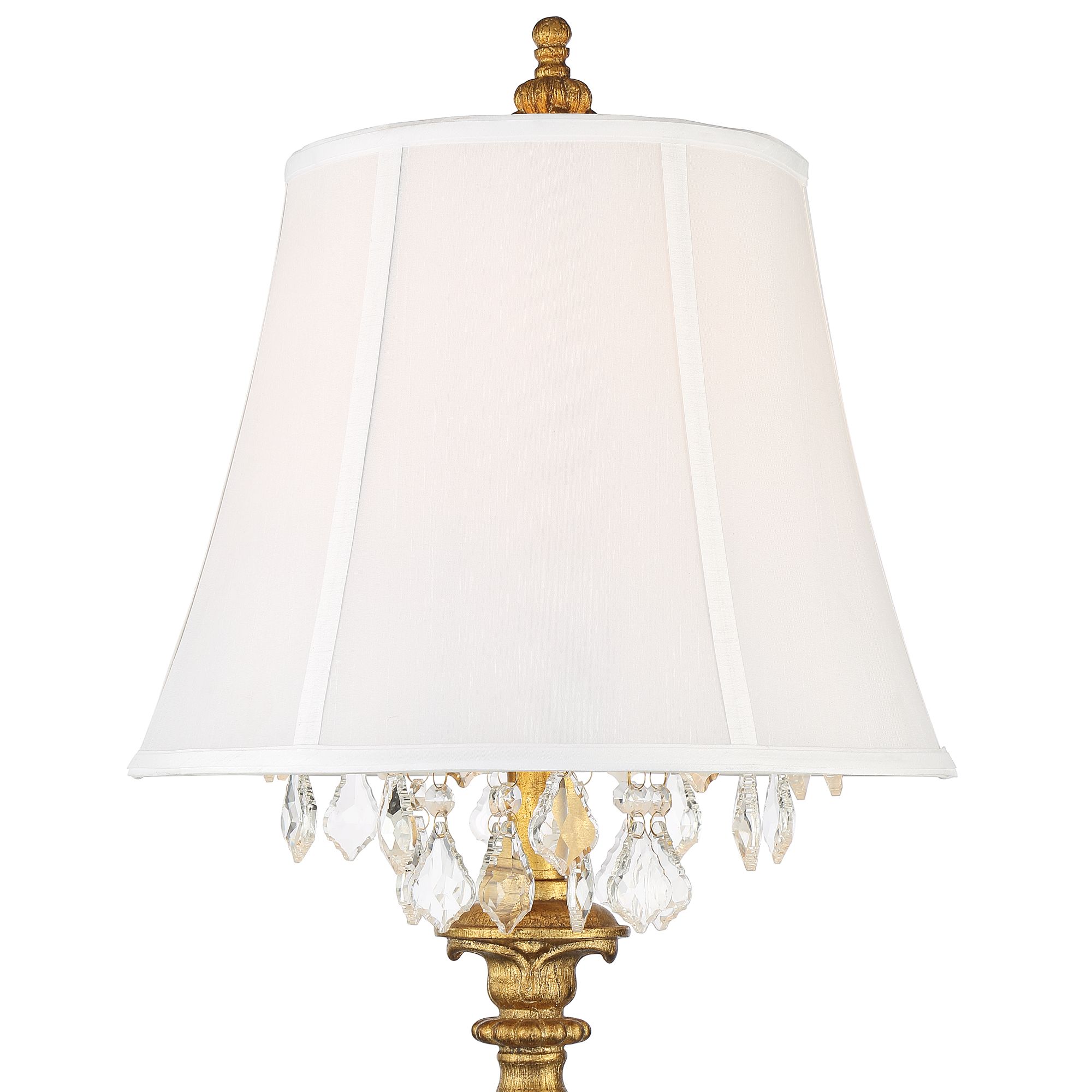 Image 4 Regency Hill Duval 34" High Gold and Crystal Candlestick Table Lamp more views