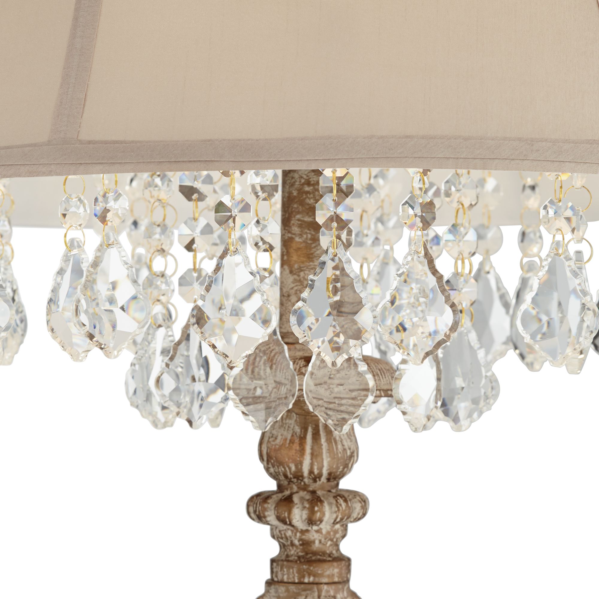 Image 3 Regency Hill Duval 63 1/2" French Crystal Candlestick Floor Lamp more views