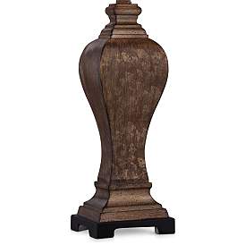 Image4 of Regency Hill Edgar 29" High Bronze Table Lamp with USB Cord Dimmer more views