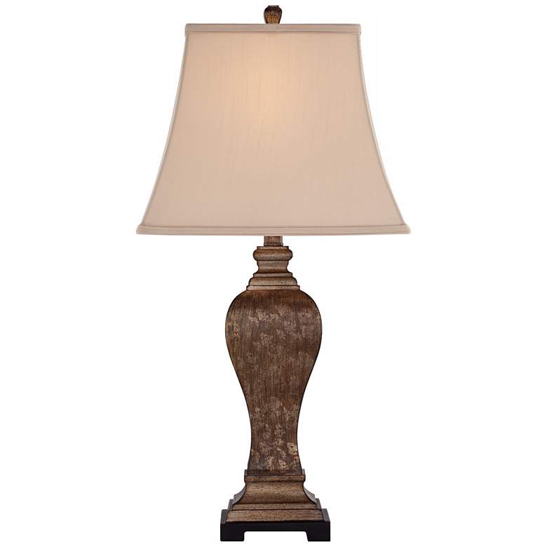 Image 3 Regency Hill Edgar 29 inch High Bronze Vase Table Lamp with Dimmer more views