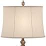 5_Regency Hill Elle 33" Carved Antique Gold Classic Scroll Table Lamp more views