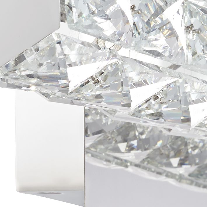 Image 3 Regency Hill Evie 24" Chrome and Crystal LED Bath Bar Light more views