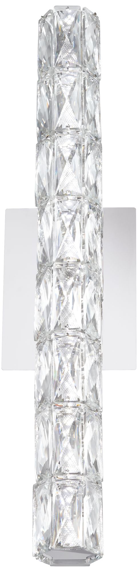 Image 6 Regency Hill Evie 24" Chrome and Crystal LED Bath Bar Light more views