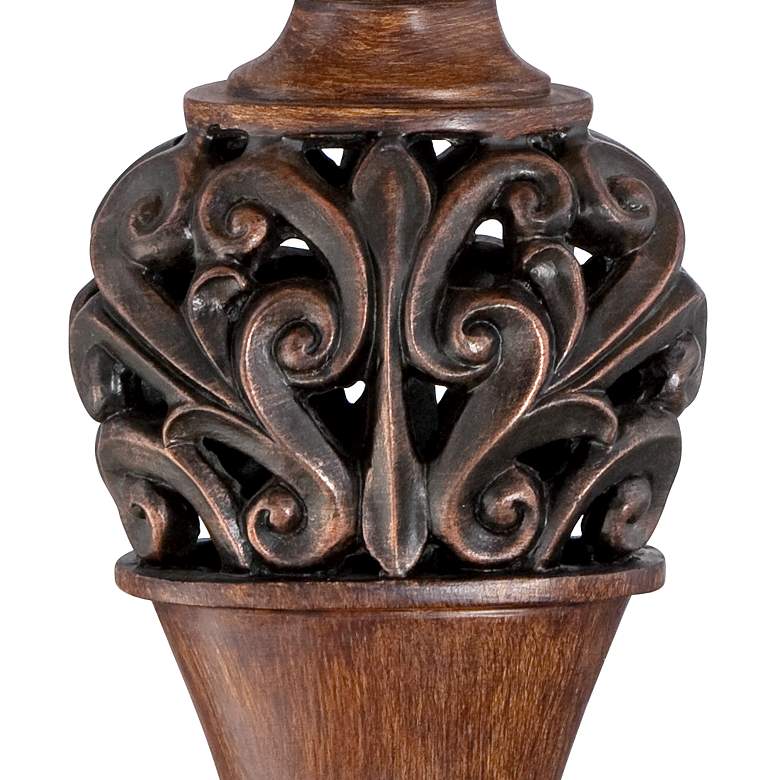 Image 6 Regency Hill Exeter 30" High Faux Wood Finish Table Lamps Set of 2 more views