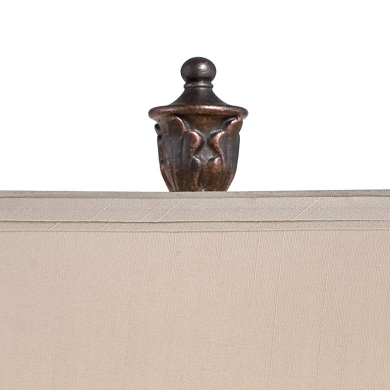 Image 4 Regency Hill Exeter 30" High Wood Table Lamps Set of 2 with Dimmers more views
