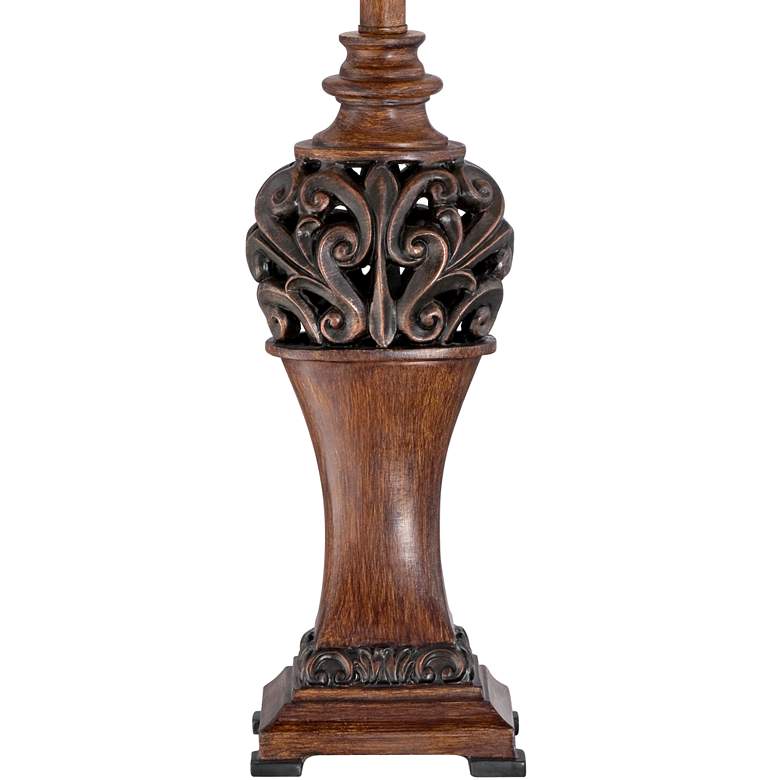 Image 6 Regency Hill Exeter 30" High Wood Table Lamps Set of 2 with Dimmers more views