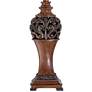 2_Regency Hill Exeter 30" Wood Finish Red Shade Table Lamps Set of 2 more views