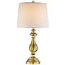 Regency Hill Fairlee 26" Traditional Brass Candlestick Table Lamp in scene