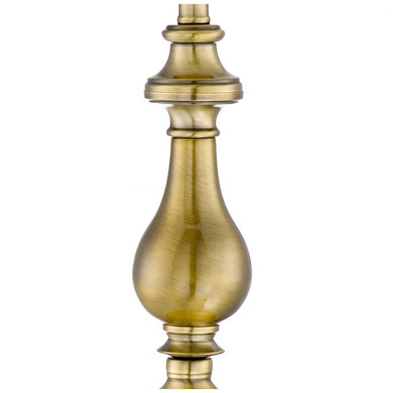 Image 5 Regency Hill Fairlee 26" Traditional Brass Candlestick Table Lamp more views
