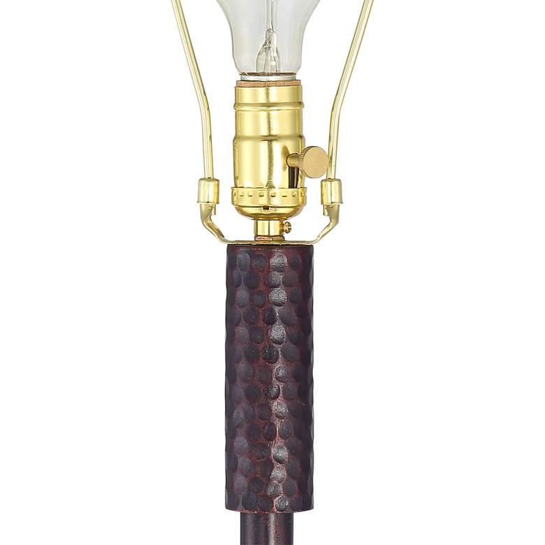 Image 4 Regency Hill Fallon 66" Bronze USB and Outlet Tray Table Floor Lamp more views