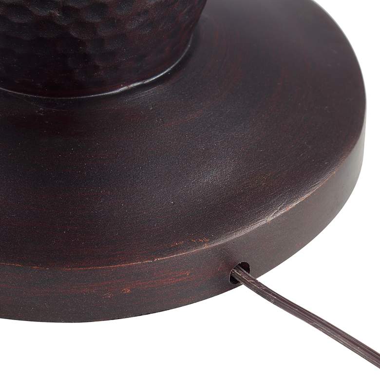 Image 7 Regency Hill Fallon 66" Bronze USB and Outlet Tray Table Floor Lamp more views
