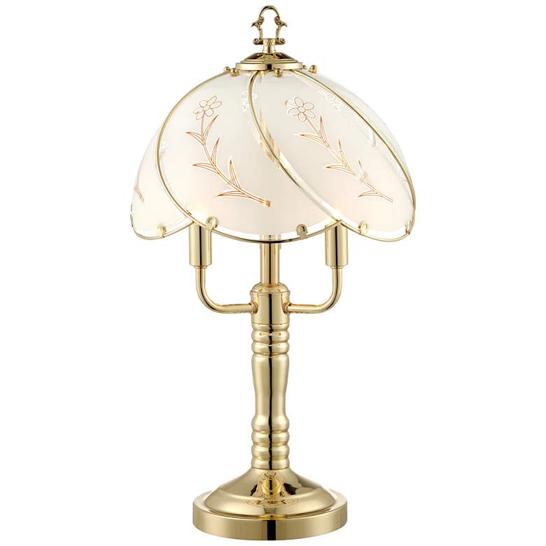 Image 6 Regency Hill Flower 19 1/2" 3-Light Touch Accent Table Lamps Set of 2 more views