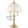 Regency Hill Flower Petal 19 1/2" High 3-Light Touch On-Off Table Lamp