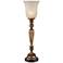 Regency Hill Fluted Column 27 3/4" High Alabaster Glass Console Lamp