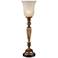 Regency Hill Fluted Column 27 3/4" High Alabaster Glass Console Lamp