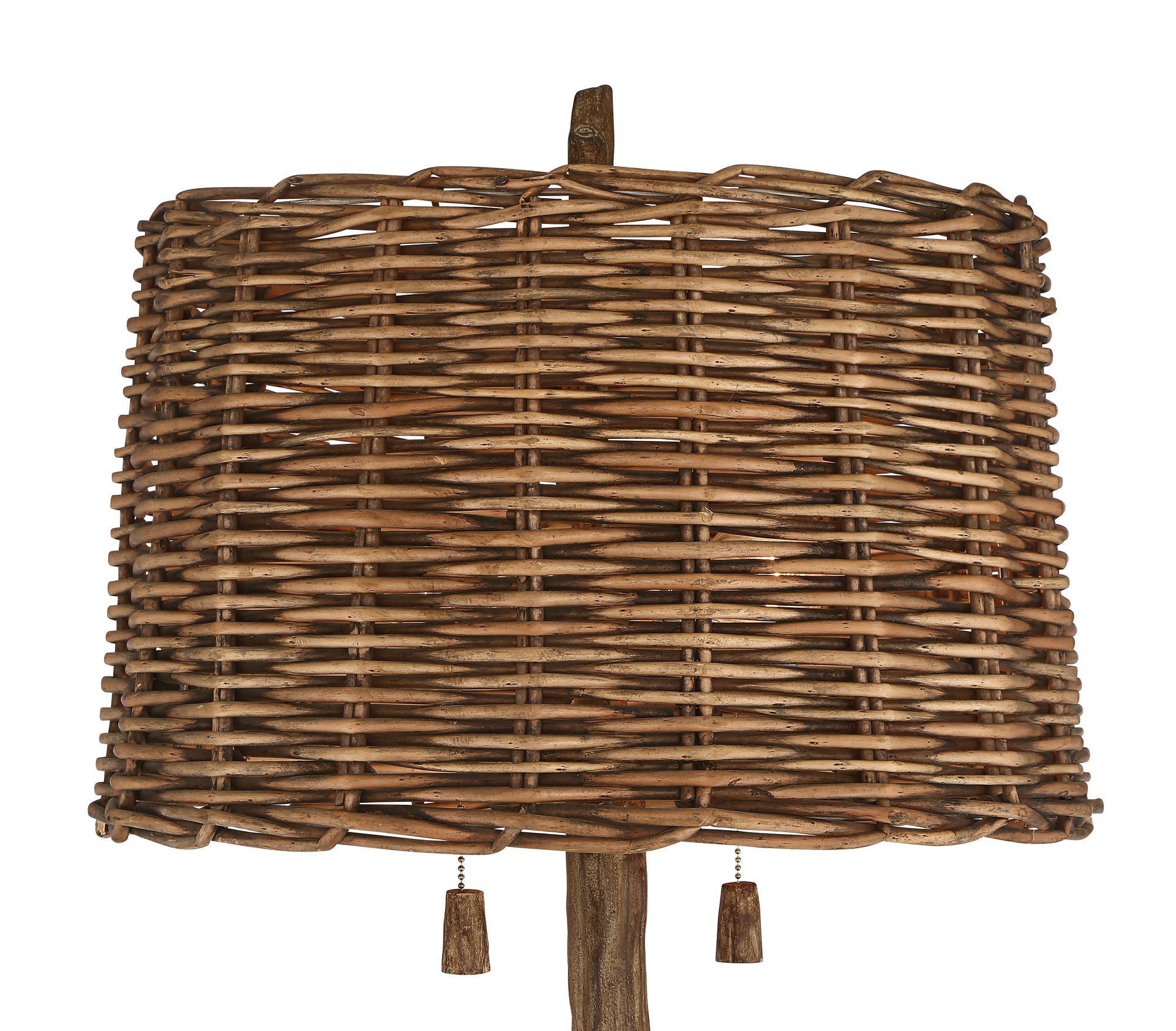 Image 5 Regency Hill Forrest Sequoia Tree 61" Wicker Shade Rustic Floor Lamp more views