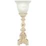 Regency Hill French 18" High Console Accent Lamp with Alabaster Glass