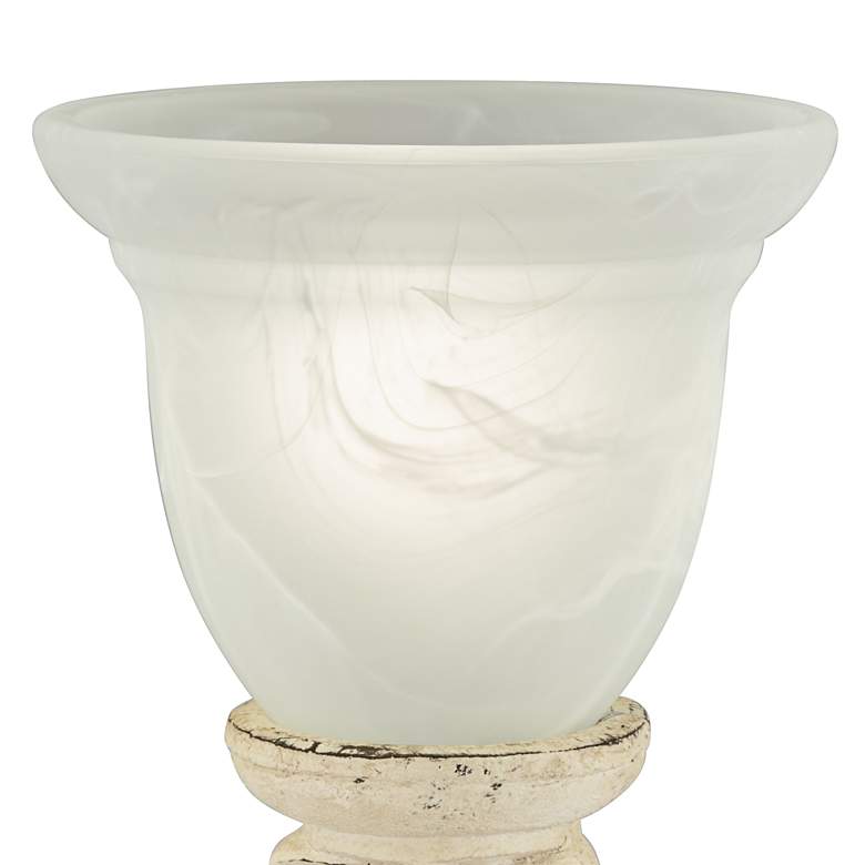 Image 3 Regency Hill French 18 inch High Console Accent Lamp with Alabaster Glass more views