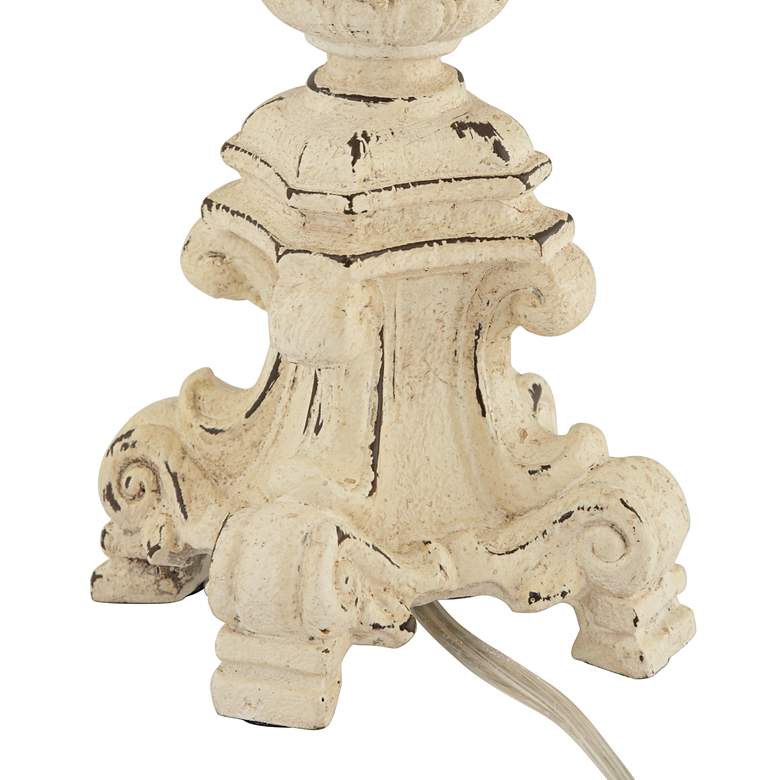 Image 5 Regency Hill French 18" High Console Accent Lamp with Alabaster Glass more views