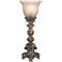 Regency Hill French Candlestick 18" Beige Wash Accent Console Lamp