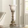 Regency Hill French Candlestick 18" Beige Wash Accent Console Lamp in scene