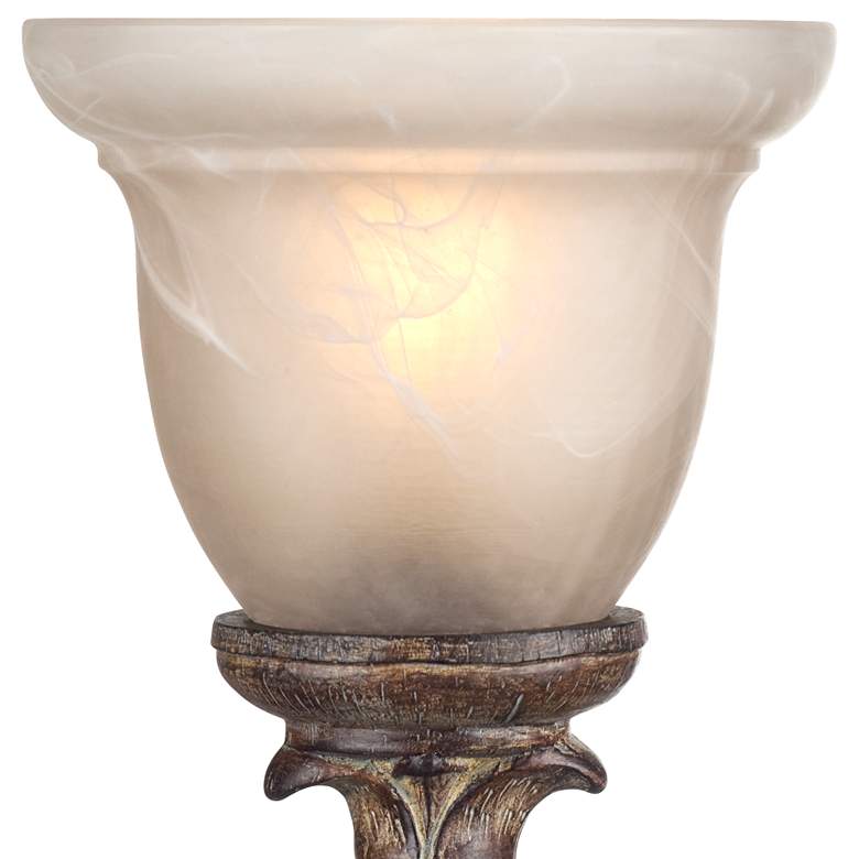 Image 4 Regency Hill French Candlestick 18" Beige Wash Accent Console Lamp more views