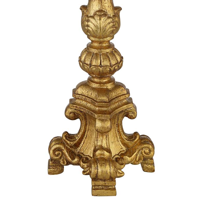 Image 4 Regency Hill French Candlestick 18" Gold Accent Console Lamp more views