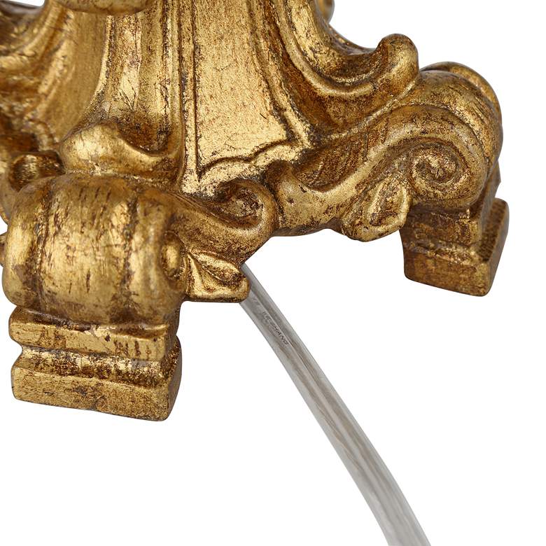 Image 5 Regency Hill French Candlestick 18" Gold Accent Console Lamp more views