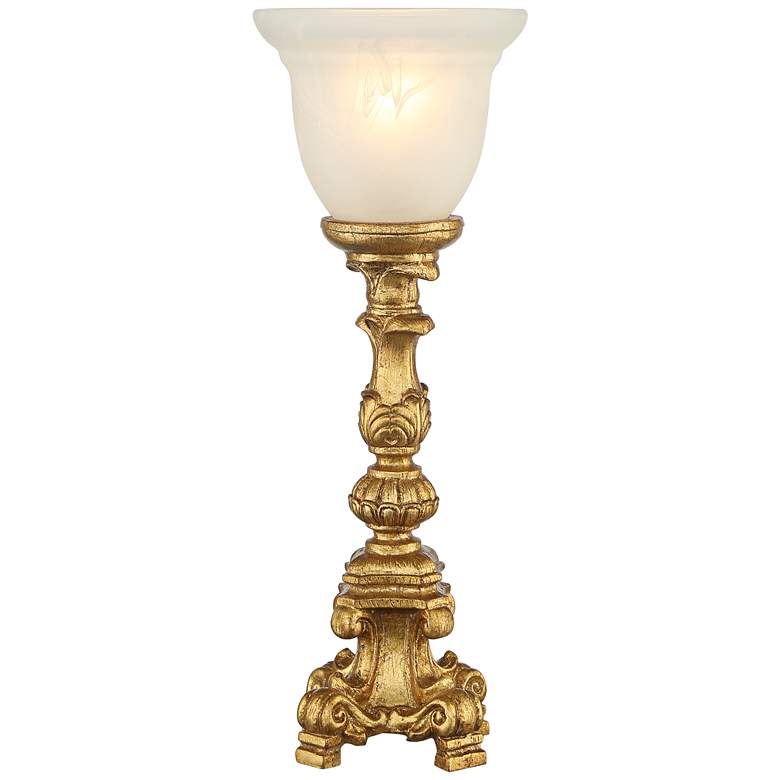 Image 7 Regency Hill French Candlestick 18" Gold Accent Console Lamp more views