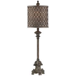 Regency Hill French Candlestick 34&quot; High Buffet Table Lamp