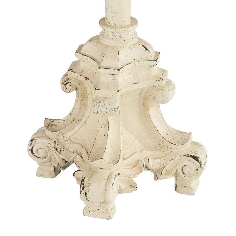 Image 6 Regency Hill French Candlestick 34" Ivory White Buffet Lamps Set of 2 more views