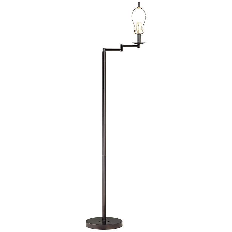 Image 2 Regency Hill Gabrielle Bronze Swing Arm Floor Lamp Base more views