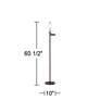 3_Regency Hill Gabrielle Bronze Swing Arm Floor Lamp Base more views