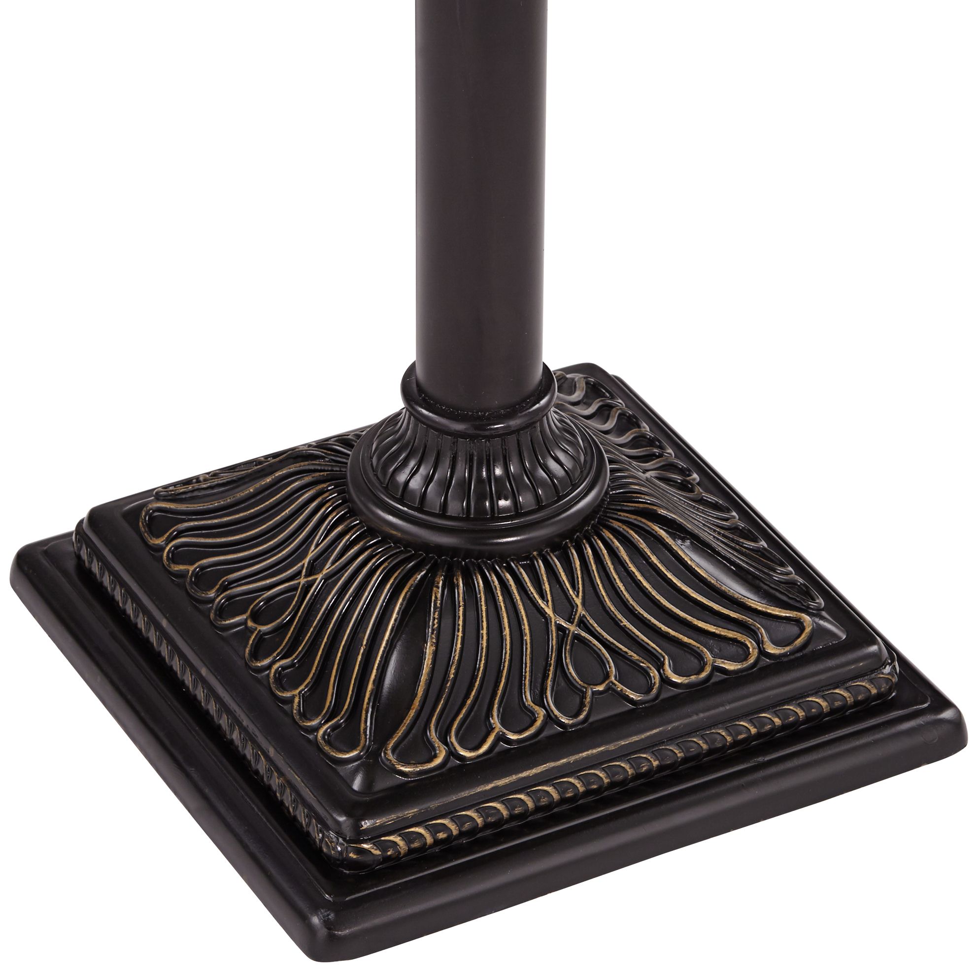 Image 6 Regency Hill Garver 72 1/2" Bronze Side Light Torchiere Floor Lamp more views