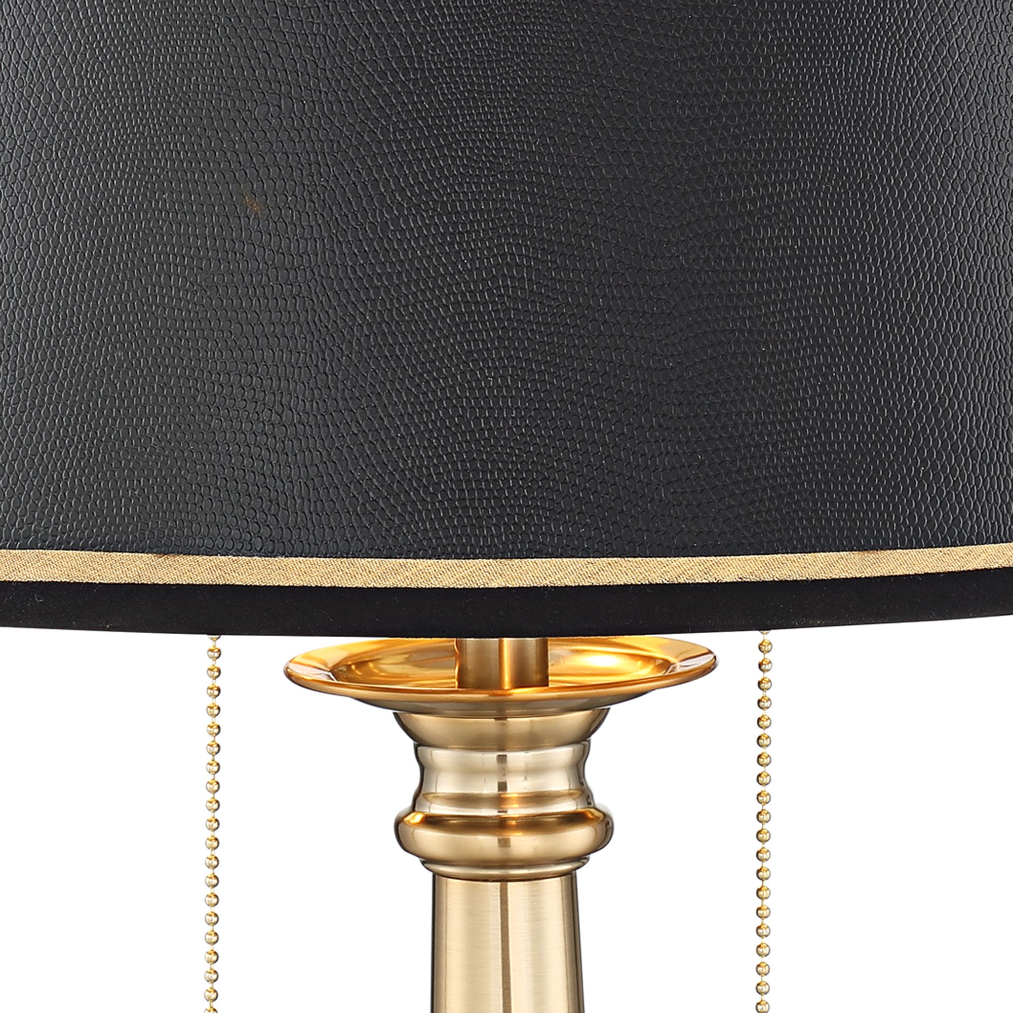 Image 4 Regency Hill Georgetown 28 1/2" Brass Traditional Lamp with USB Port more views