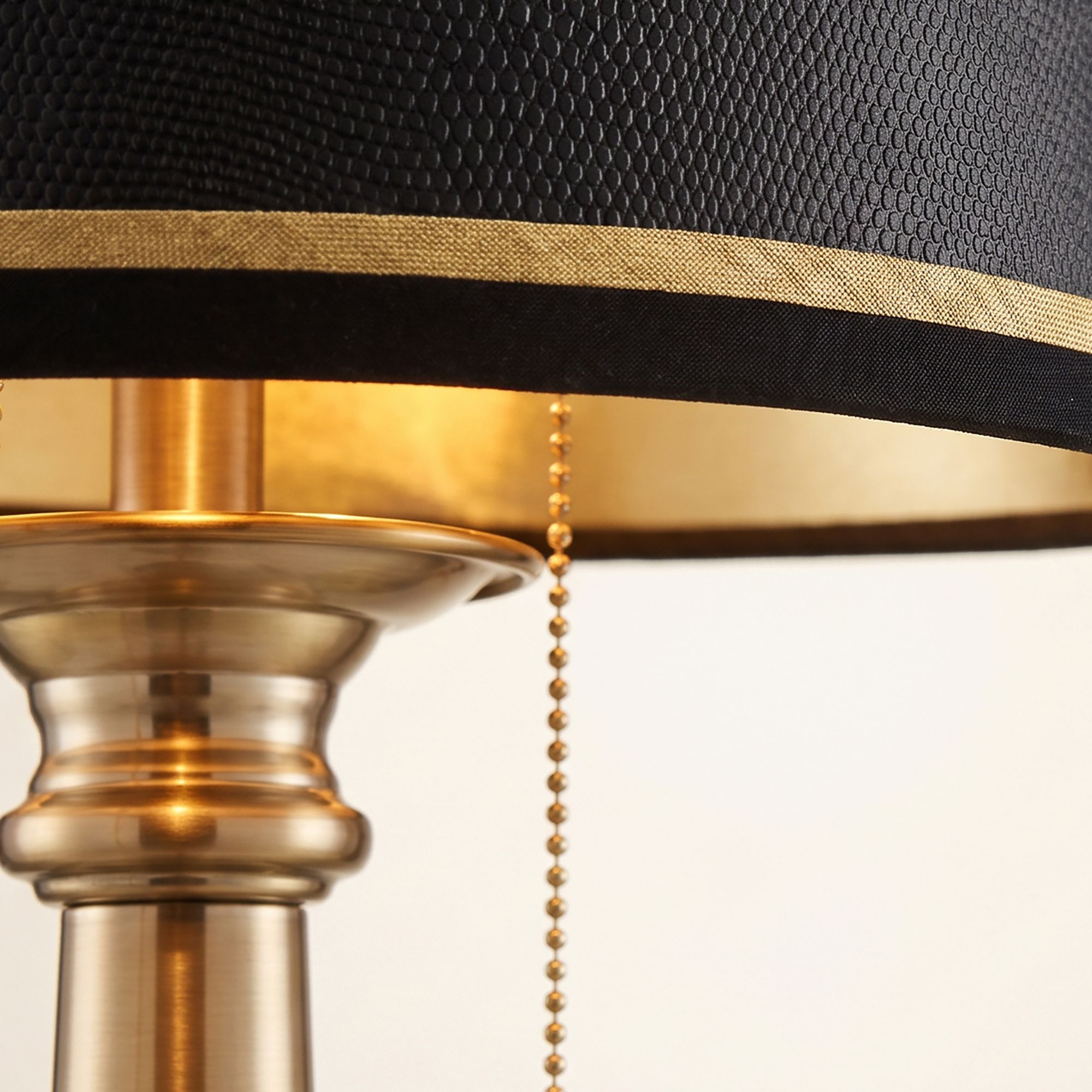 Image 4 Regency Hill Georgetown 28 1/2" Brass Traditional Lamp with USB Port more views