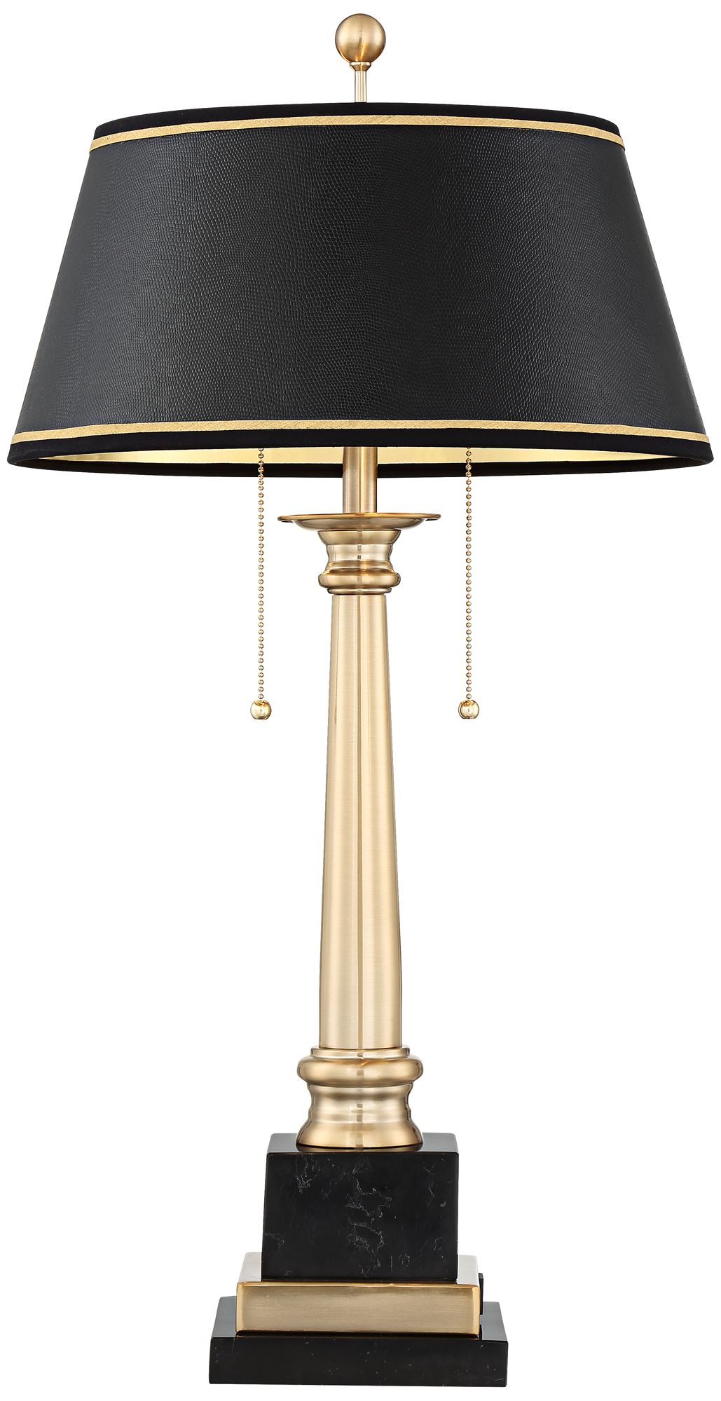 Regency Hill Georgetown 28 1/2" Brass Traditional Lamp with USB Port in scene