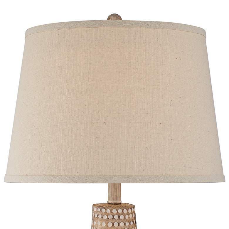 Image 3 Regency Hill Glenn 27" Dappled Beige Southwest Table Lamps Set of 2 more views
