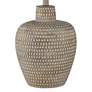 5_Regency Hill Glenn 27" Dappled Beige Southwest Table Lamps Set of 2 more views