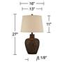 Watch A Video About the Regency Hill Glenn Terra Cotta Southwest Table Lamps Set of 2