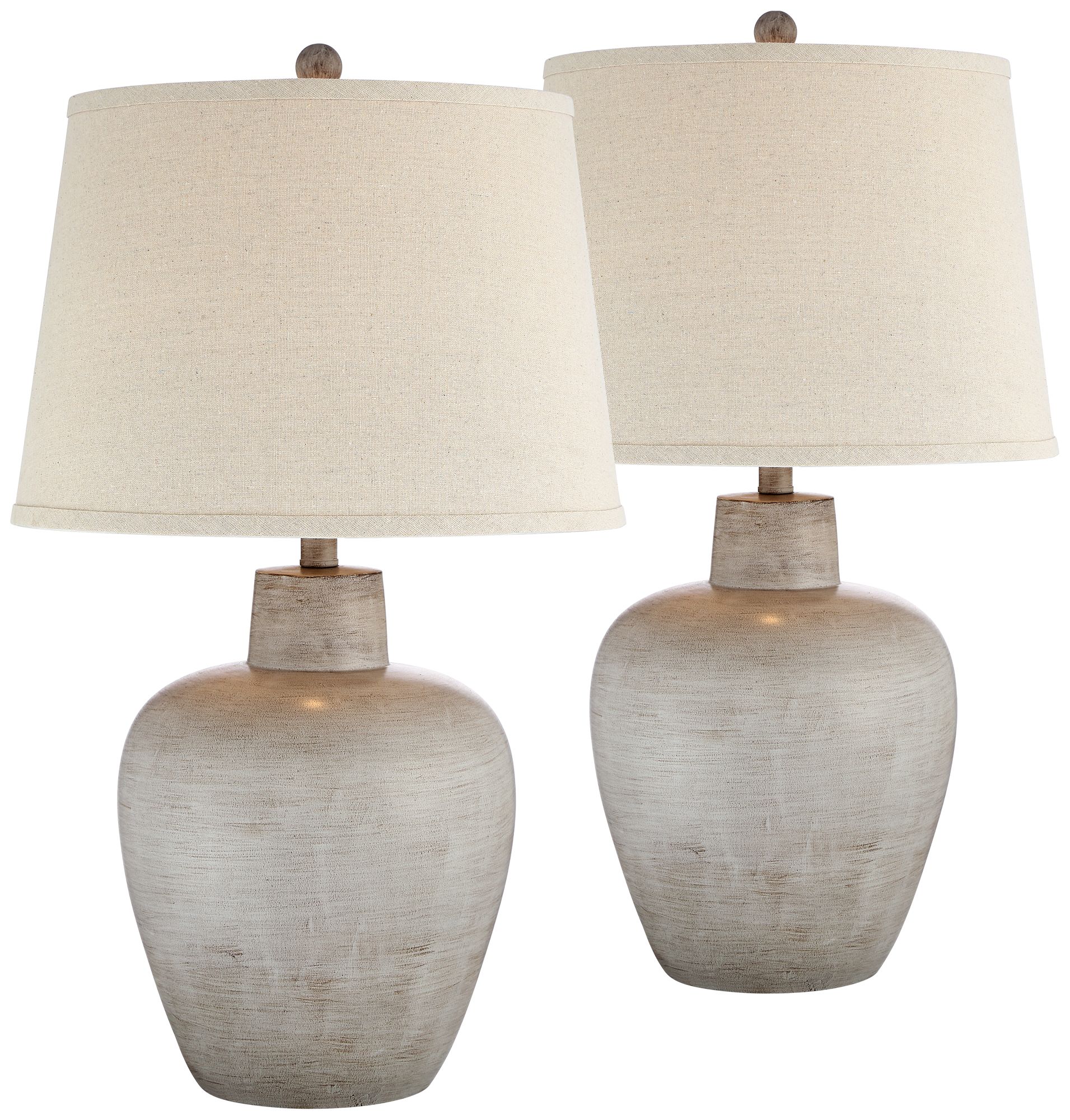 Regency Hill Glenn 27" Terra Cotta Finish Lamps Set of 2 with Dimmers