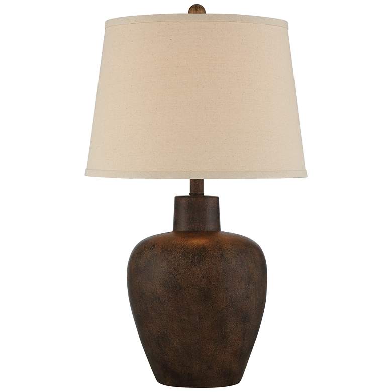 Image 7 Regency Hill Glenn 27" Terra Cotta Southwest Table Lamps Set of 2 more views