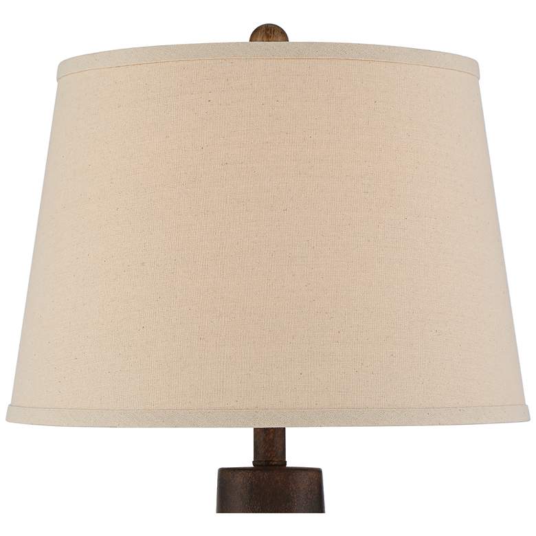 Image 3 Regency Hill Glenn 27"H Terra Cotta Lamps Set of 2 with Smart Sockets more views
